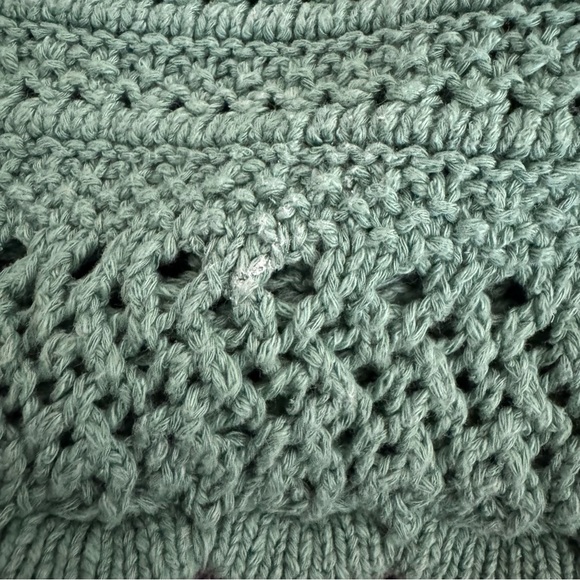 Madewell Sage Green Crochet Tank Top, S - Picture 10 of 12